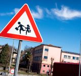 School sign in Italy
